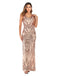 Pink 1920s Sequined Embellished Maxi Dress — vintage elegance for the modern woman