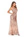 Pink 1920s Sequined Embellished Maxi Dress: timeless style reimagined