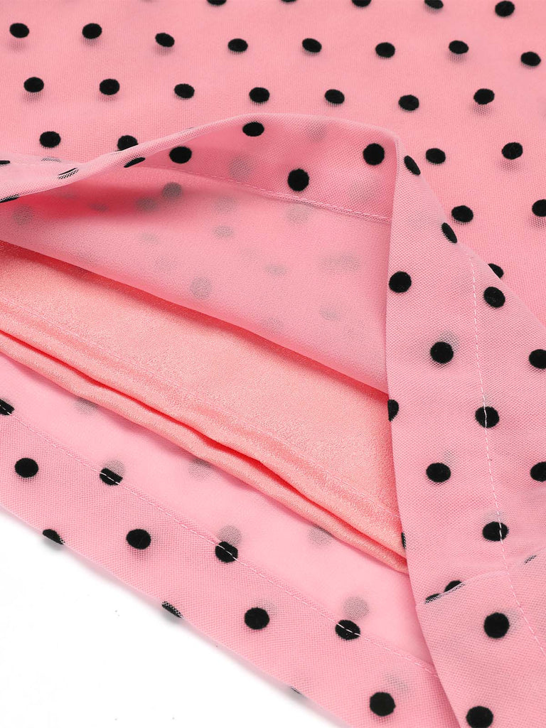Pink 1930s Polka Dot One-shoulder Jumpsuit — vintage elegance for the modern woman