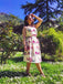 Pink 1950s Rose Floral Swing Dress — vintage elegance for the modern woman