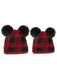 & Plaid Hairball Knitted Parent Hat: timeless style reimagined