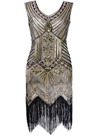 Plus Size 1920s Sequined Dress: timeless style reimagined