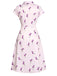[Pre-Sale] Purple 1940s Petunia Lapel Dress, vintage dress, retro fashion - perfect for women who love vintage and retro fashion
