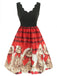 Red 1950s Christmas Cat Swing Dress: timeless style reimagined