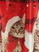 Red 1950s Christmas Cat Swing Dress — vintage elegance for the modern woman