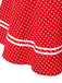 Red 1950s Halter Polka Dot Dress: timeless style reimagined