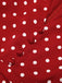 Red 1960s Dots V-Neck Pencil Dress — vintage elegance for the modern woman