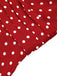 Red 1960s Dots V-Neck Pencil Dress: timeless style reimagined