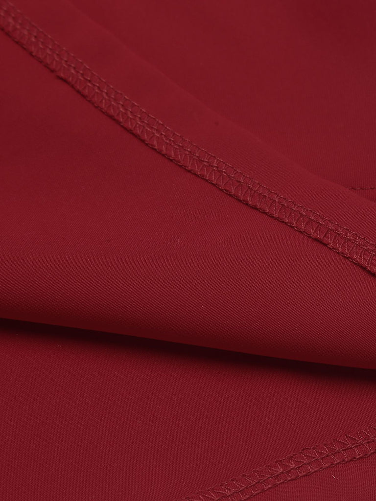 Red 1960s Solid Halter Bodycon Dress: timeless style reimagined