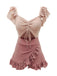 Retro 1940s Ruffled Keyhole Swimsuit: timeless style reimagined