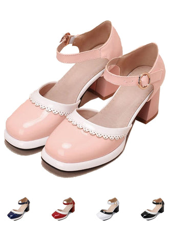 Retro Ankle Strap High Heels Shoes: timeless style reimagined