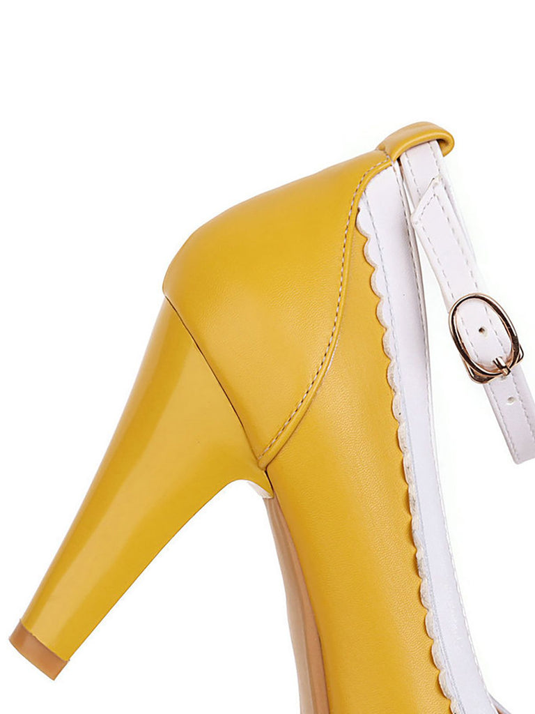 Retro Ankle Strap High Heels Shoes: timeless style reimagined