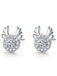 Retro Antlers Zircon Alloy Ear Studs: timeless style reimagined
