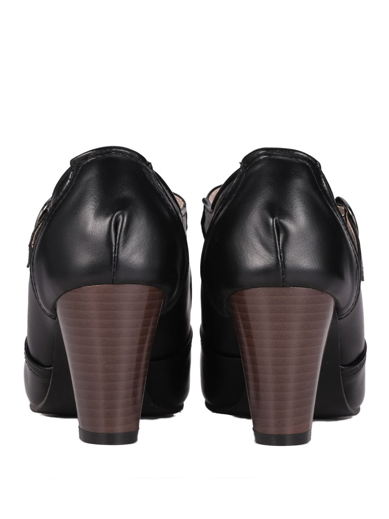 Retro TStrap Chunky Heels Shoes | vintage shoes, retro heels