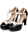 Retro Bow Décor High Heel Shoes — vintage elegance for the modern woman