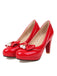 Retro Bow Pearl High Heels Shoes: timeless style reimagined