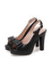 Retro Bow Slingback Peep Toe Shoes: timeless style reimagined