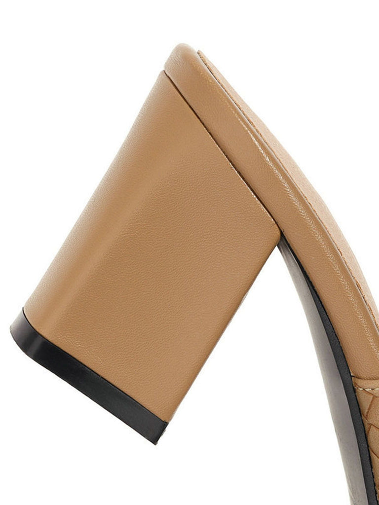Retro Bowknot Chunky Heels Sandals: timeless style reimagined