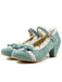 Retro Bowknot Lace High Heels Shoes — vintage elegance for the modern woman