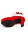 Retro Christmas Short Plush High Heel Shoes — vintage elegance for the modern woman