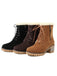 Retro Fleece Solid Color Chunky Heel Boots, vintage fashion, retro style - perfect for women who love vintage and retro fashion