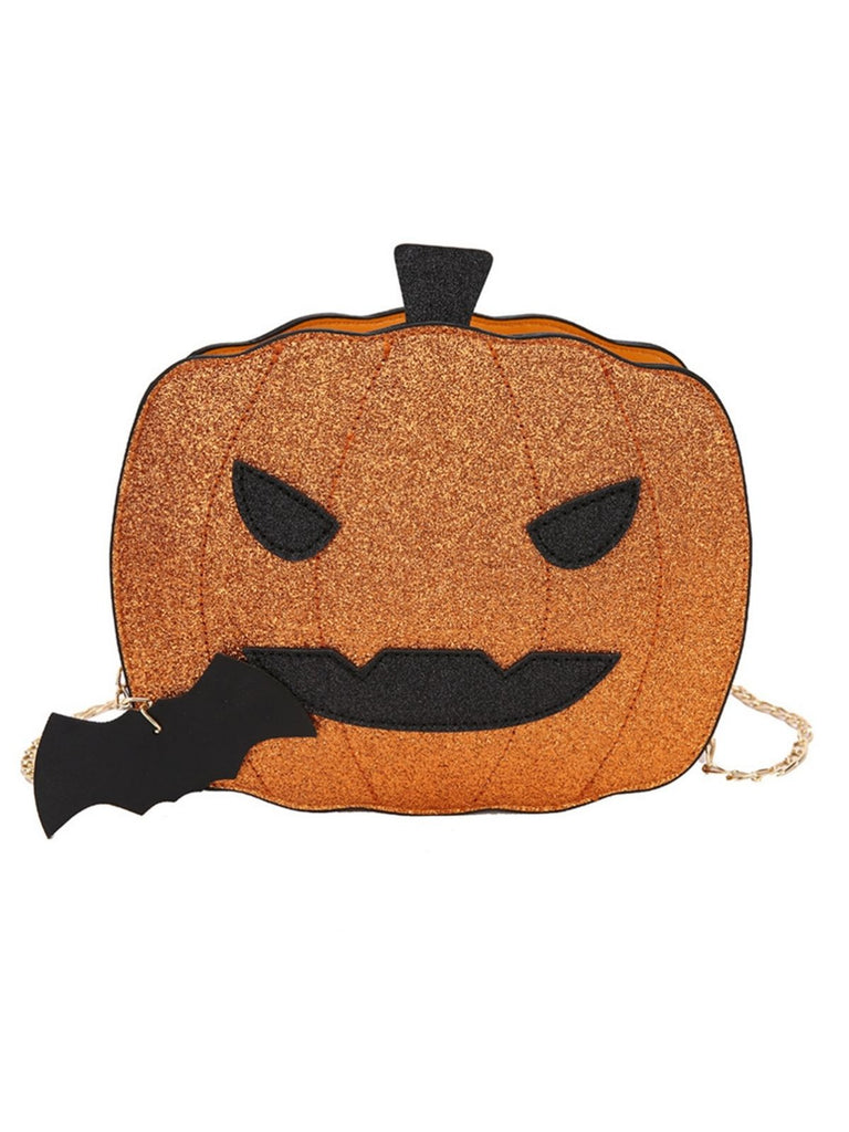 Retro Halloween Pumpkin Shoulder Bag — vintage elegance for the modern woman