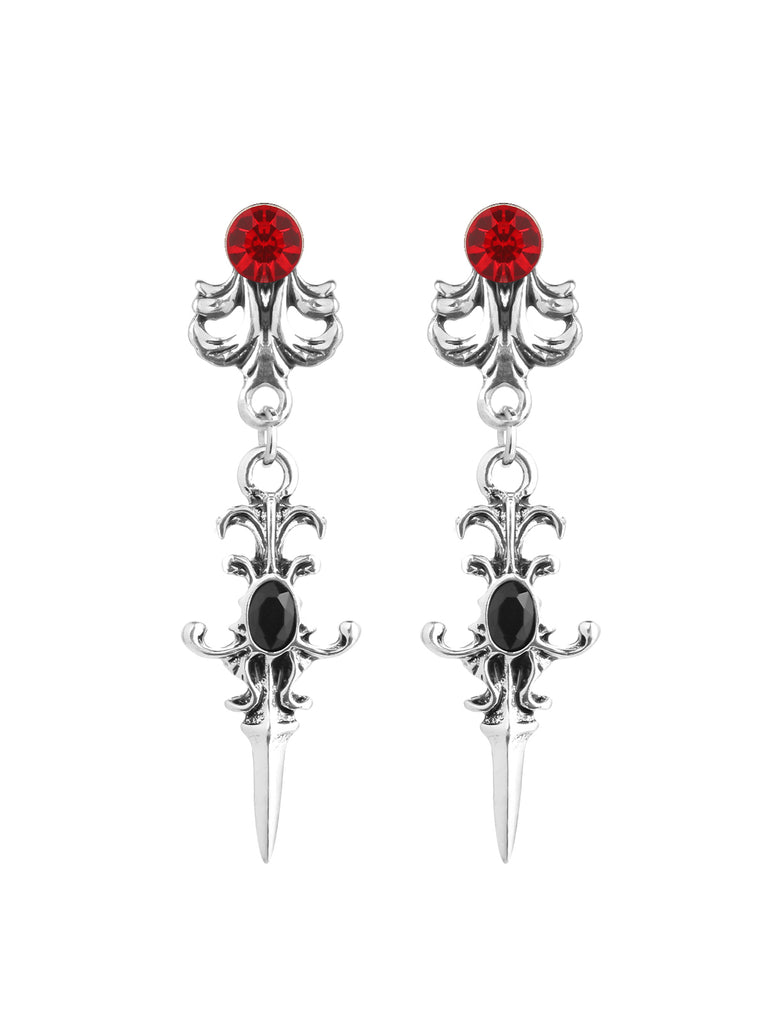 Retro Halloween Silver Ear Drop - vintage fashion, retro style