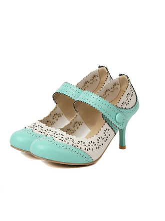 Retro Hollow Out Ankle Strap High Heels Shoes: timeless style reimagined