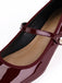 Retro Instep Strap Patent Leather Shoes — vintage elegance for the modern woman