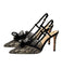 Retro Lace Décor Sling Back Shoes: timeless style reimagined
