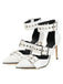 Retro Lace-up Button Décor Pointed Shoes — vintage elegance for the modern woman