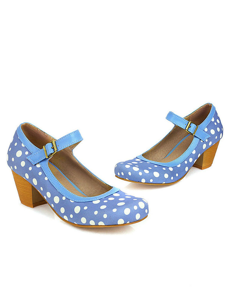 Retro Mid Heels Mary Jane Shoes — vintage elegance for the modern woman