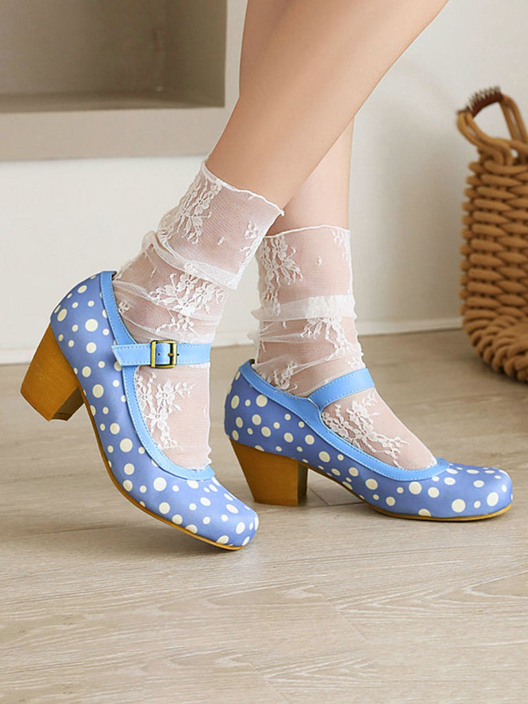 Retro Mid Heels Mary Jane Shoes: timeless style reimagined
