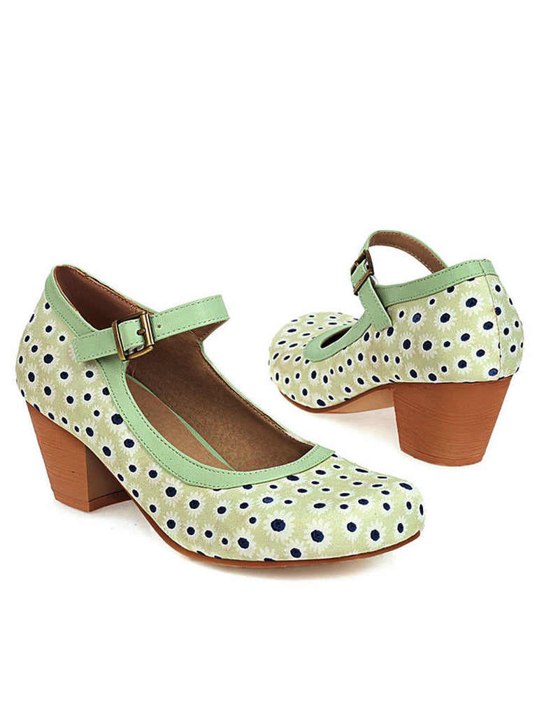 Retro Mid Heels Mary Jane Shoes: timeless style reimagined