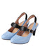Retro Patchwork Slingback Shoes, classic vintage style elegant retro fashion - Image 1