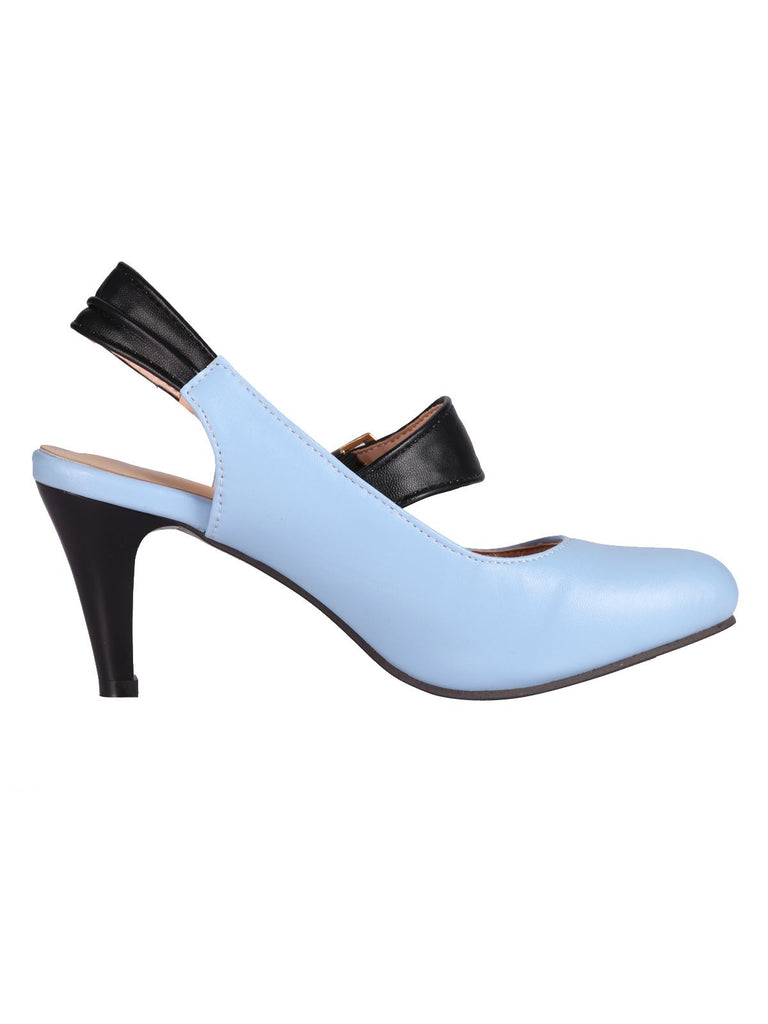 Retro Patchwork Slingback Shoes, classic vintage style elegant retro fashion - Image 5