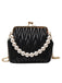 Retro Pearl Chain Solid Frame Bag — vintage elegance for the modern woman