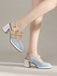 Retro Pearl Décor Sling Back Shoes: timeless style reimagined