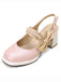 Retro Pearl Décor Sling Back Shoes — vintage elegance for the modern woman