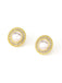 Retro Pearl Gold Trim Alloy Earrings: timeless style reimagined