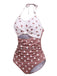 Retro Polka Dots Patchwork One-piece Swimsuit — vintage elegance for the modern woman