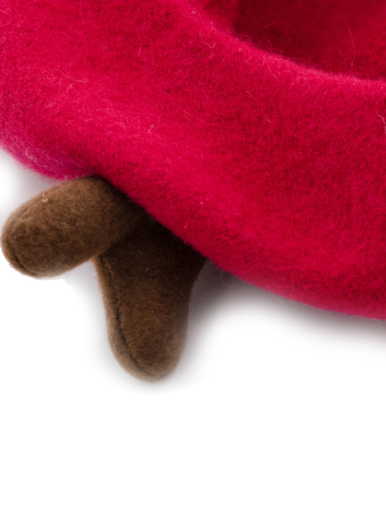 Retro Solid Antlers Wool Berets: timeless style reimagined