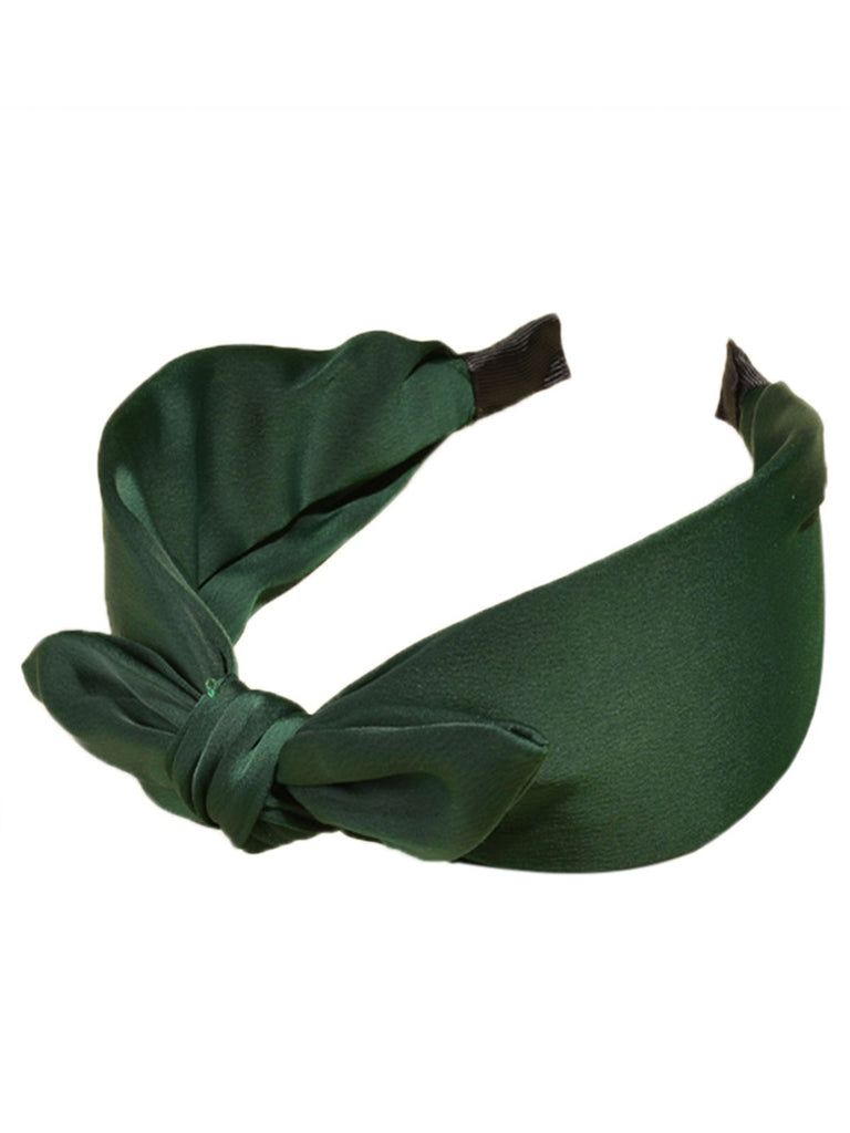 Retro Solid Knotted Bowknot Headband: timeless style reimagined