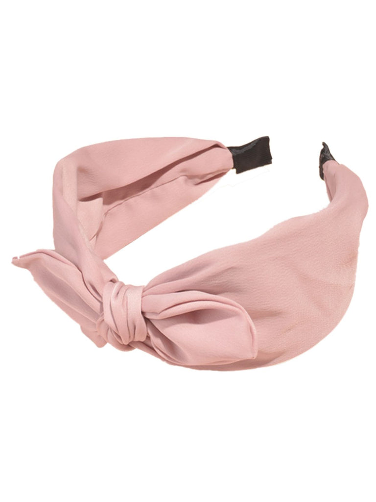 Retro Solid Knotted Bowknot Headband — vintage elegance for the modern woman