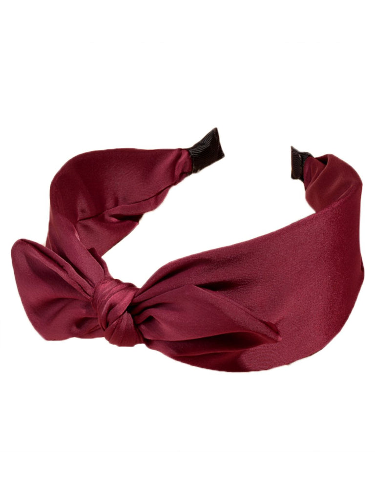 Retro Solid Knotted Bowknot Headband: timeless style reimagined