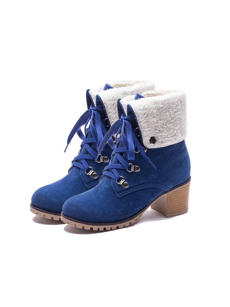 Retro Solid Lace-up Martin Boots — vintage elegance for the modern woman