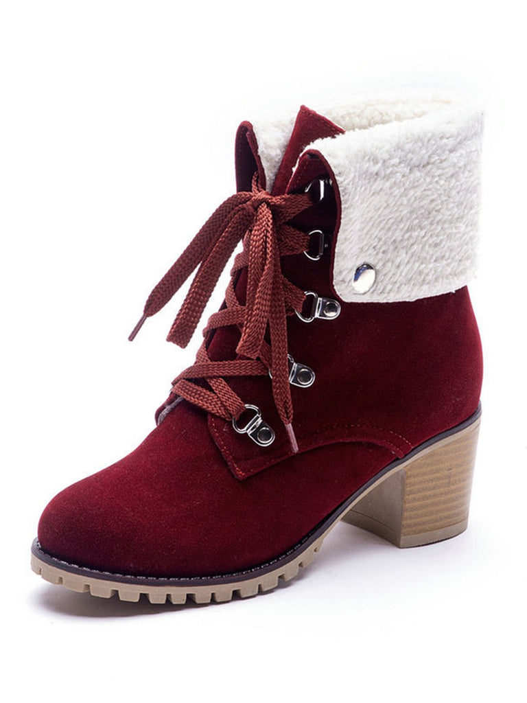 Retro Solid Lace-up Martin Boots: timeless style reimagined