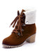 Retro Solid Lace-up Martin Boots — vintage elegance for the modern woman