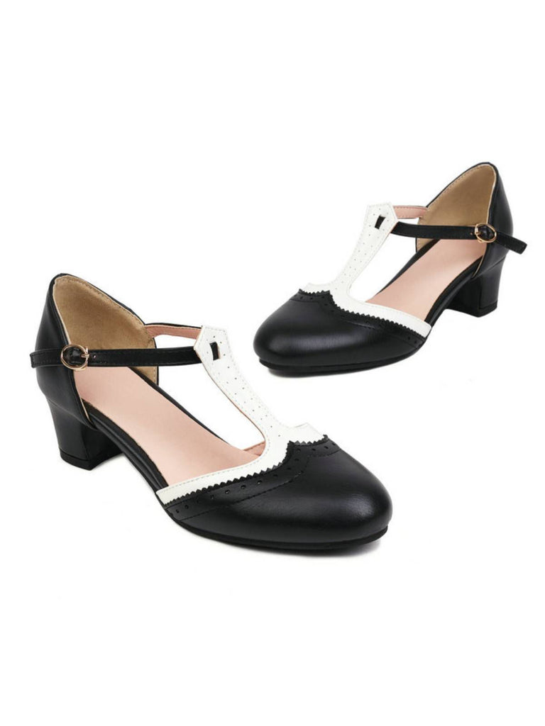 Retro Solid T-buckle Mary Jane shoes — vintage elegance for the modern woman