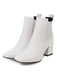 Retro Solid Thick Heel Short Boots: timeless style reimagined